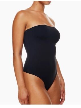 Aritzia Strapless Black Bodysuit